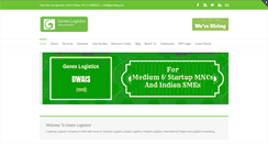 Desktop Screenshot of genexlogistics.in